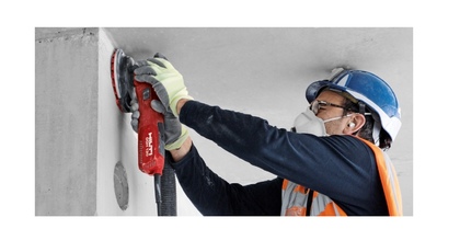Фото 1- Шлифовальная машина HILTI DGH 130 по бетону