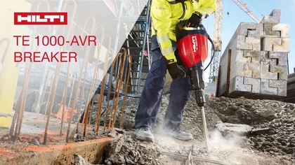 Фото 1- Отбойный молоток HILTI TE 1000-AVR